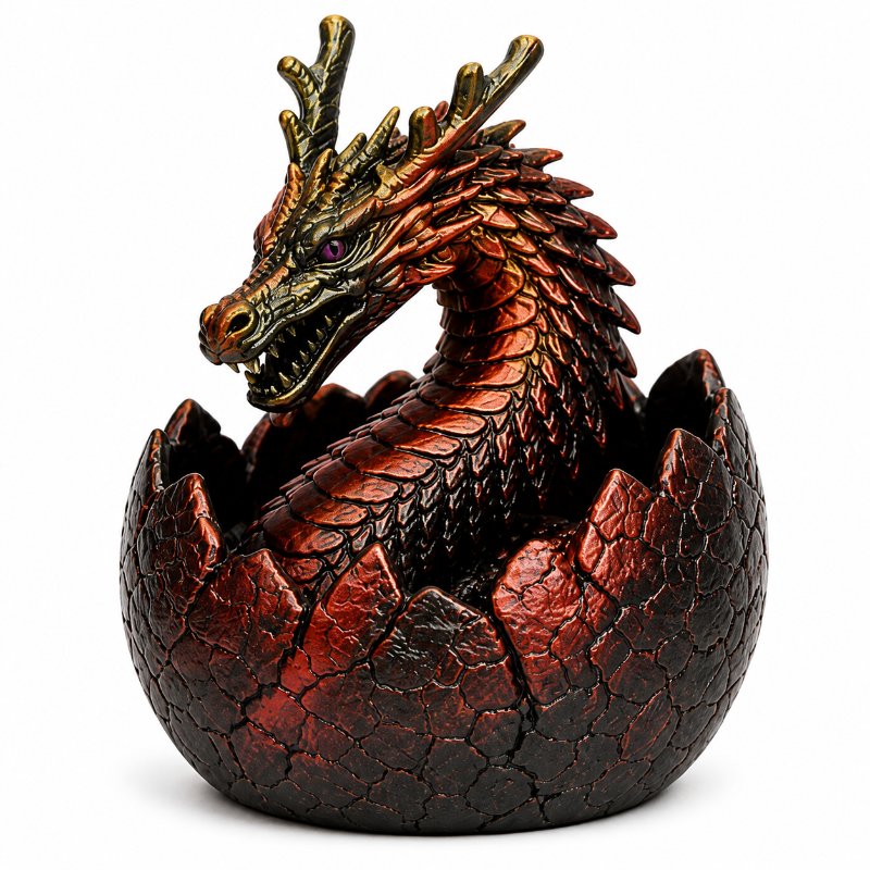 Crimson Bronze Dragon + Egg